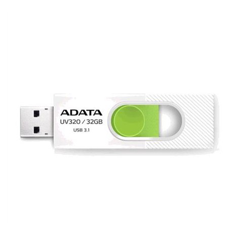 ADATA | UV320 | 32 GB | USB 3.1 | White/Green